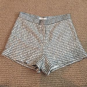Sandro Metallic Tweed Shorts