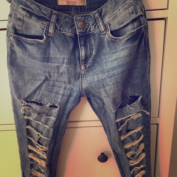 Bershka ripped jeans