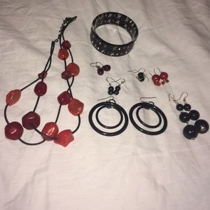 Red and Black Jewelry