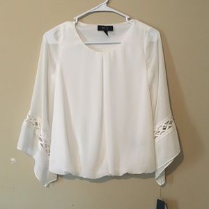Boho White Blouse