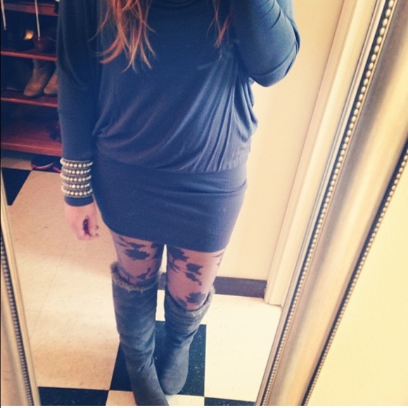 Long dolman sleeve dress