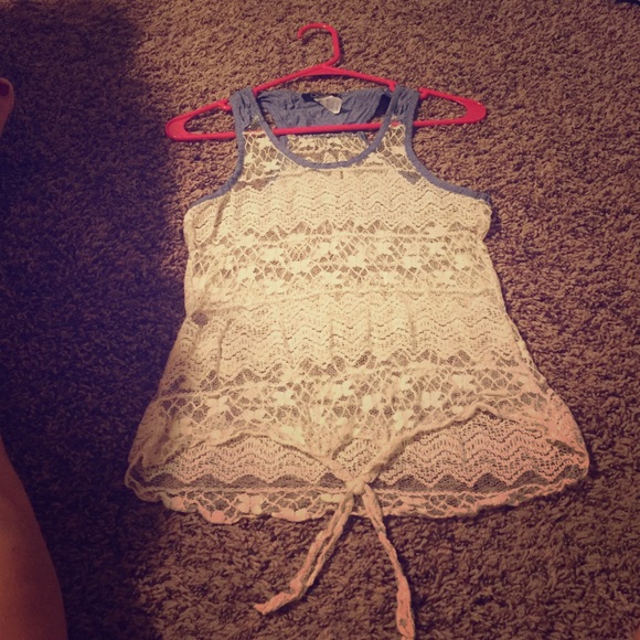 Lace tank top