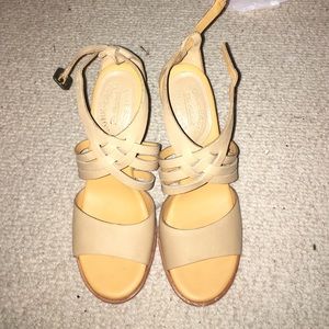 Kork-Ease Tan Wedge Sandals Sz. 7
