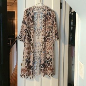 Leopard Print Bathing Suit Coverup
