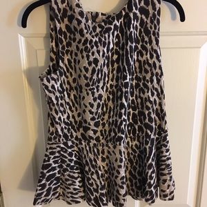 C. Wonder Peplum Top Leopard
