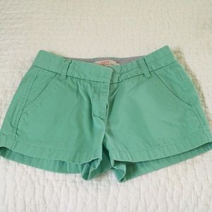 J Crew mint green shorts
