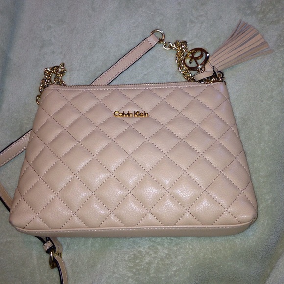 Calvin Klein Nude Crossbody Purse