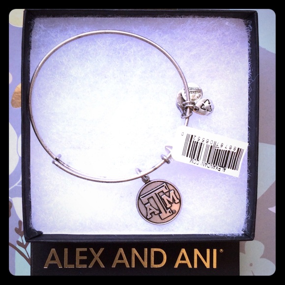 NWT Alex & Ani Silver Texas A&M bracelet