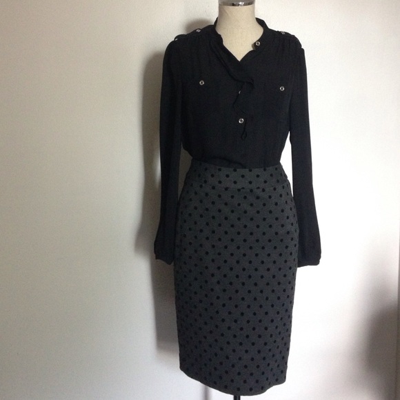 White House Black Market Dresses & Skirts - White house Black Market Polka dot pencil skirt