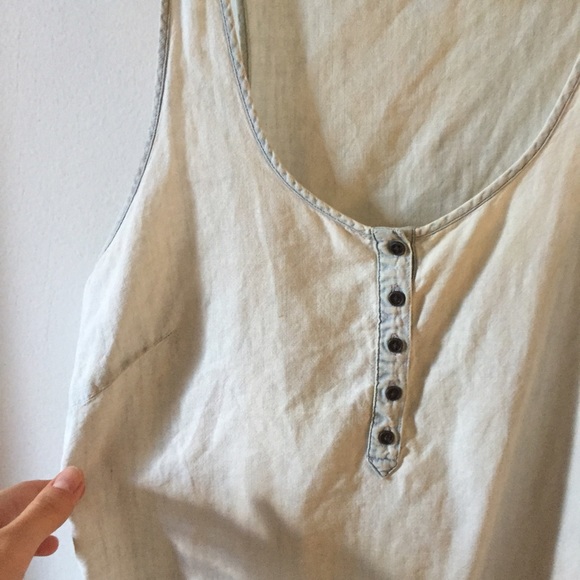 j crew chambray tank top