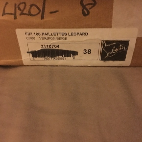 Leopard print sequin louboutins - Picture 4 of 4