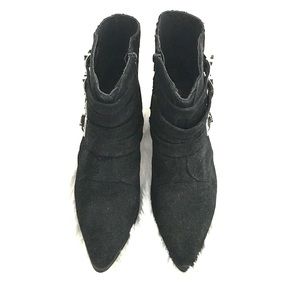 Public Desire black ankle boots w/ buckles