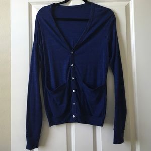 American apparel cardigan / blue