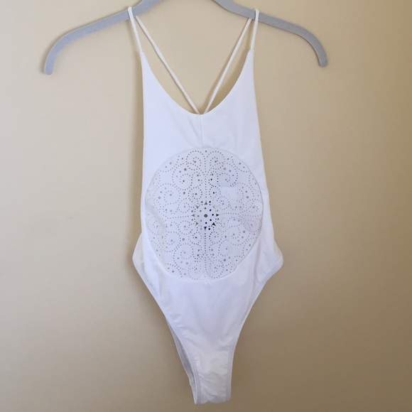 RESERVED NWT White Boohoo one piece