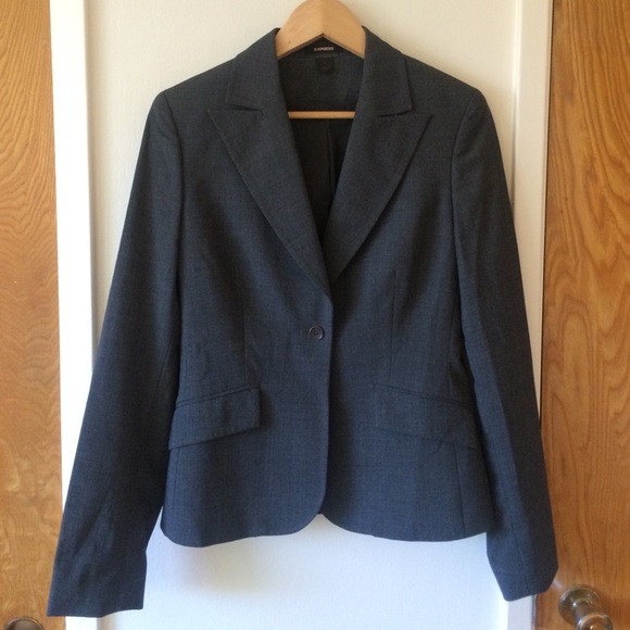 Express grey wool blazer - Picture 2 of 4
