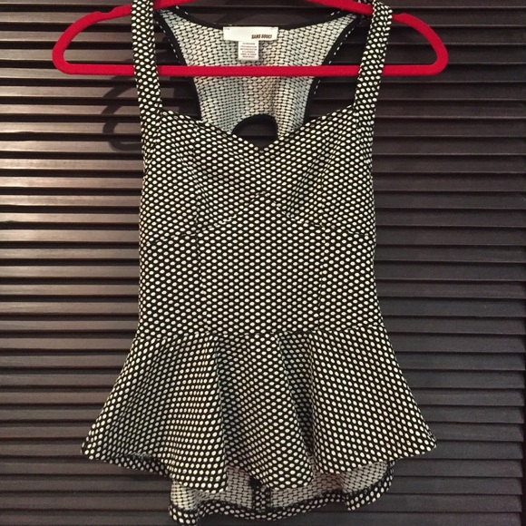 Polka Dot peplum top