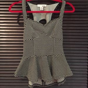 Polka Dot peplum top
