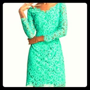 Lily Pulitzer Teal Lace Dress