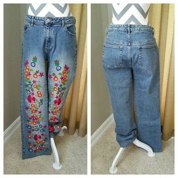 lilly pulitzer embroidered jeans