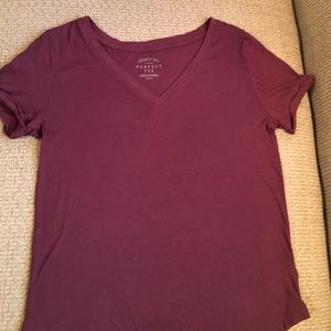 Maroon t-shirt