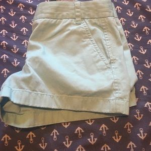 J. Crew 3" light blue chino shorts