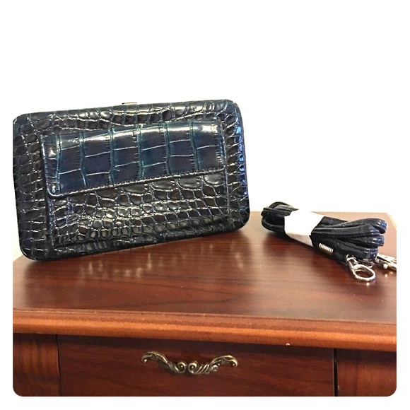 60 off Kristine Accessories Inc Handbags Large Blue Croc hinged