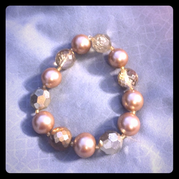 Gold beaded bracelet
