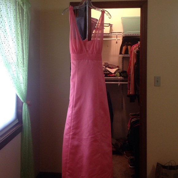 David's Bridal braids maid dress