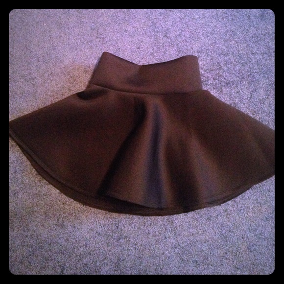 Black mini skirt