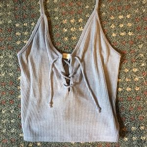 Cross-Tied Crop Top