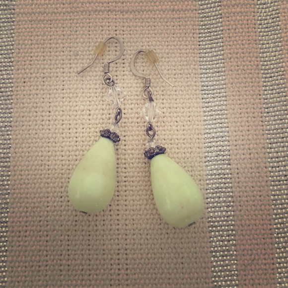 Mint Drop Earrings