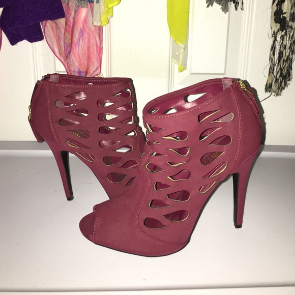 Burgundy heels