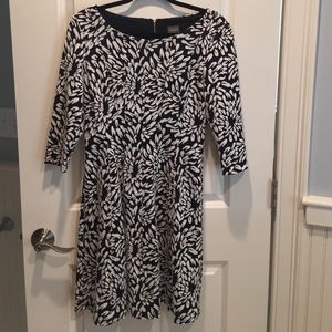 Taylor Black and White Flower Dress!