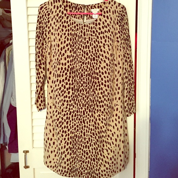 Jcrew leopard dress