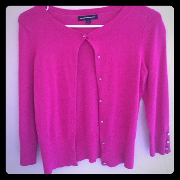 Express hot pink cardigan