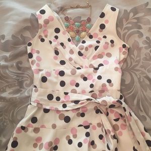 EUC Beautiful fun polka dot dress by Max & Cleo
