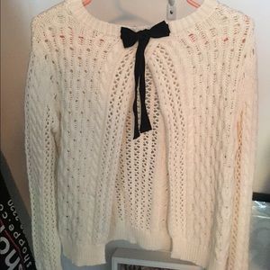 Cream open back BETHANY MOTA sweater