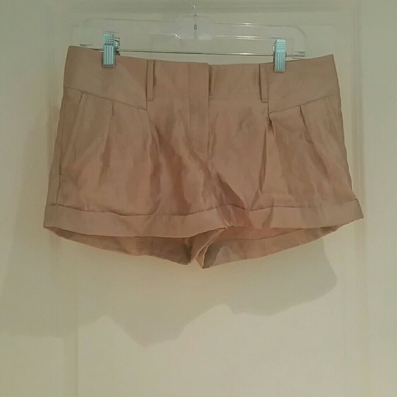 Express Rose satin shorts