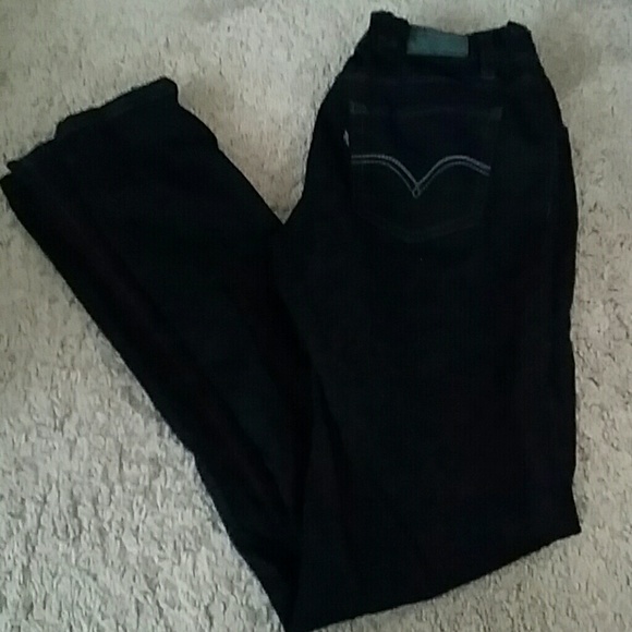Levis for girls. Black with adjustable waist.