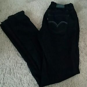 Levis for girls. Black with adjustable waist.