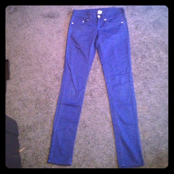 Royal blue skinny jeans