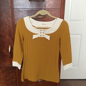 Pilcro and the Letterpress 3/4 sleeve sweater.