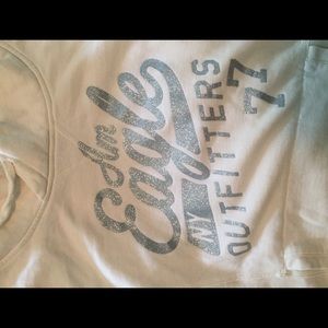 Cream American eagle hoodie