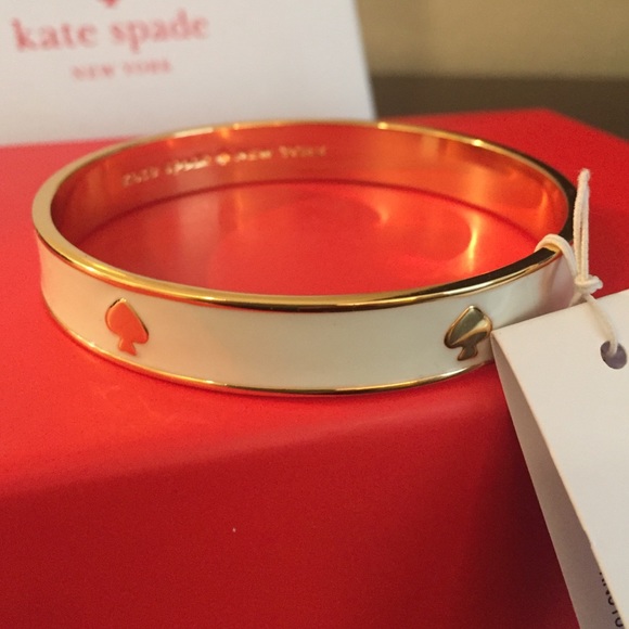 Kate Spade white and gold spade bracelet - Picture 2 of 2