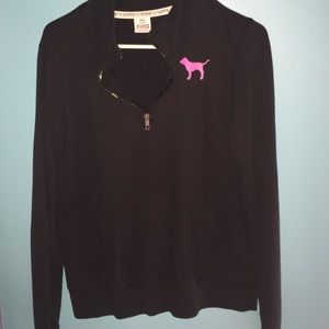 VS PINK quarter zip pullover