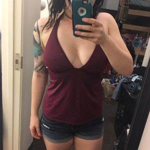 Victoria Secret Maroon Tankini Two piece swimsuit