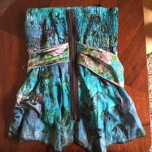 NWT Free People Parrot Bay Silk top