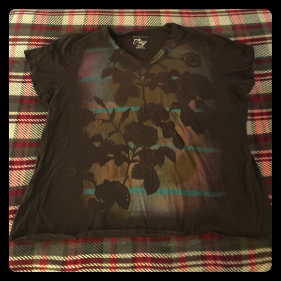 JMS brown 4x short sleeve shirt plus size