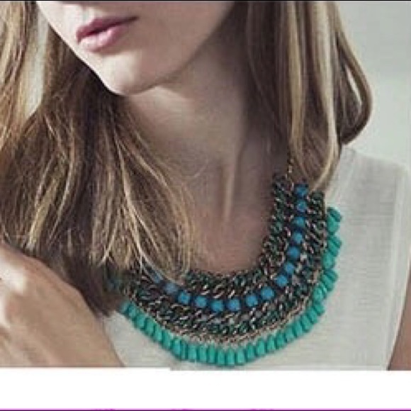 • Dark Pink Boho Bead Necklace • - Picture 3 of 3