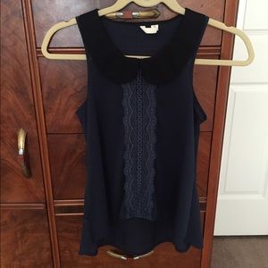 Frenchi by Nordstrom sheer blouse.